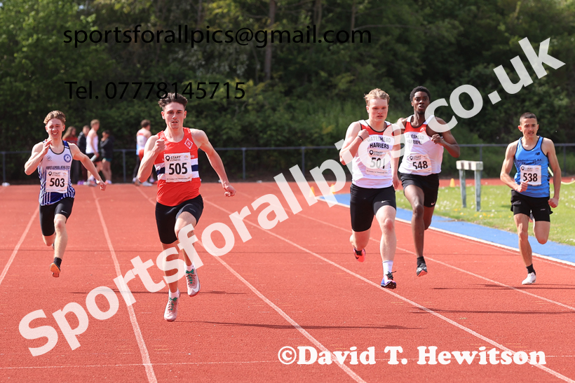 200 metres, 2026 North Eastern Track and Field Champs, Shildon, County Durham. Photo: David T. Hewitson/Sports for All Pics